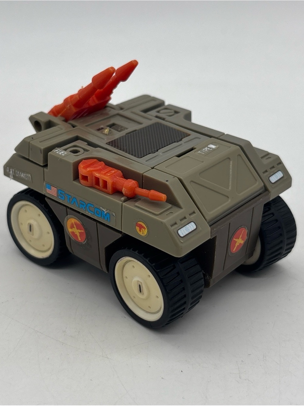 Vintage 1986 Starcom Coleco Laser R.A.T. Vehicle - Missing Gun